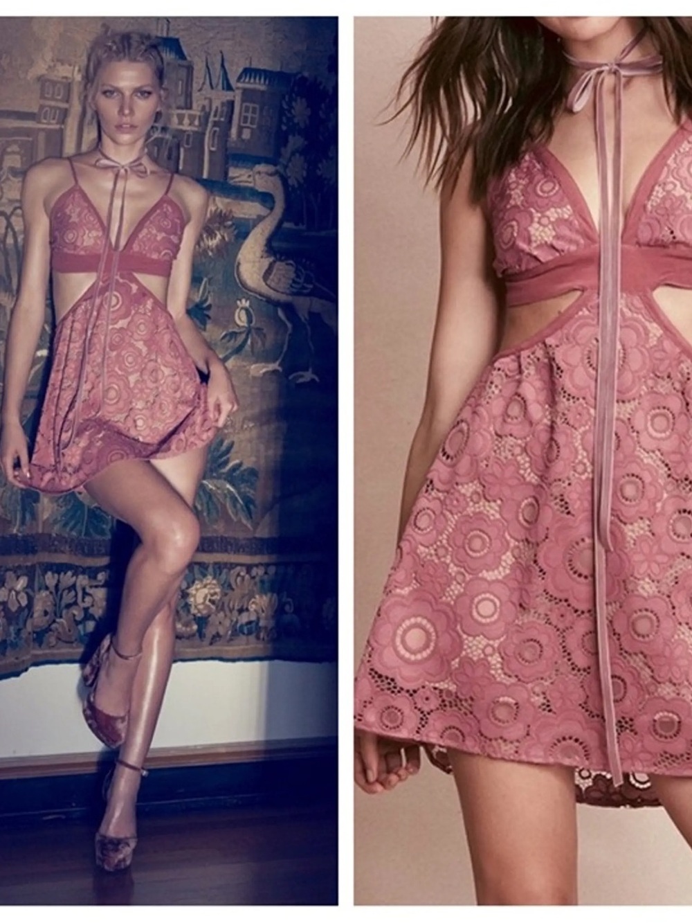 For Love & Lemons Sonya Tank Cutout Mini Dress